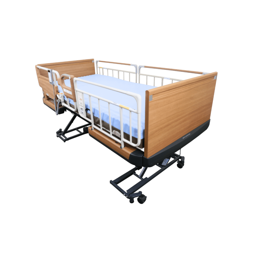 เตียงผู้ป่วยไฟฟ้า PARAMOUNT BED รุ่น Rakusho Z สีไม้ พร้อมที่นอน รุ่น Everfit Light Mattress_1